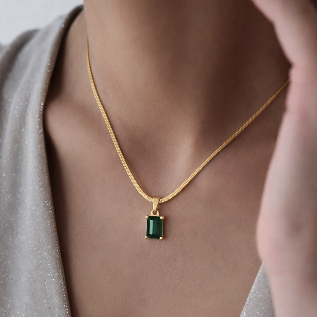 SoulSpark Emerald Grace Necklace