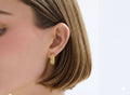 Salve Small Chunky Gold Hoop Earrings