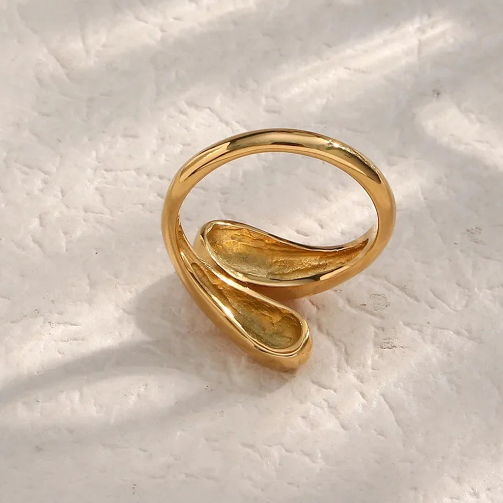 Curve Gold Open Ring