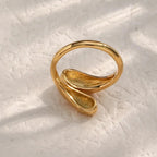 Curve Gold Open Ring