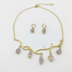 Lilac Aura Natural Gemstone Jewellery Set