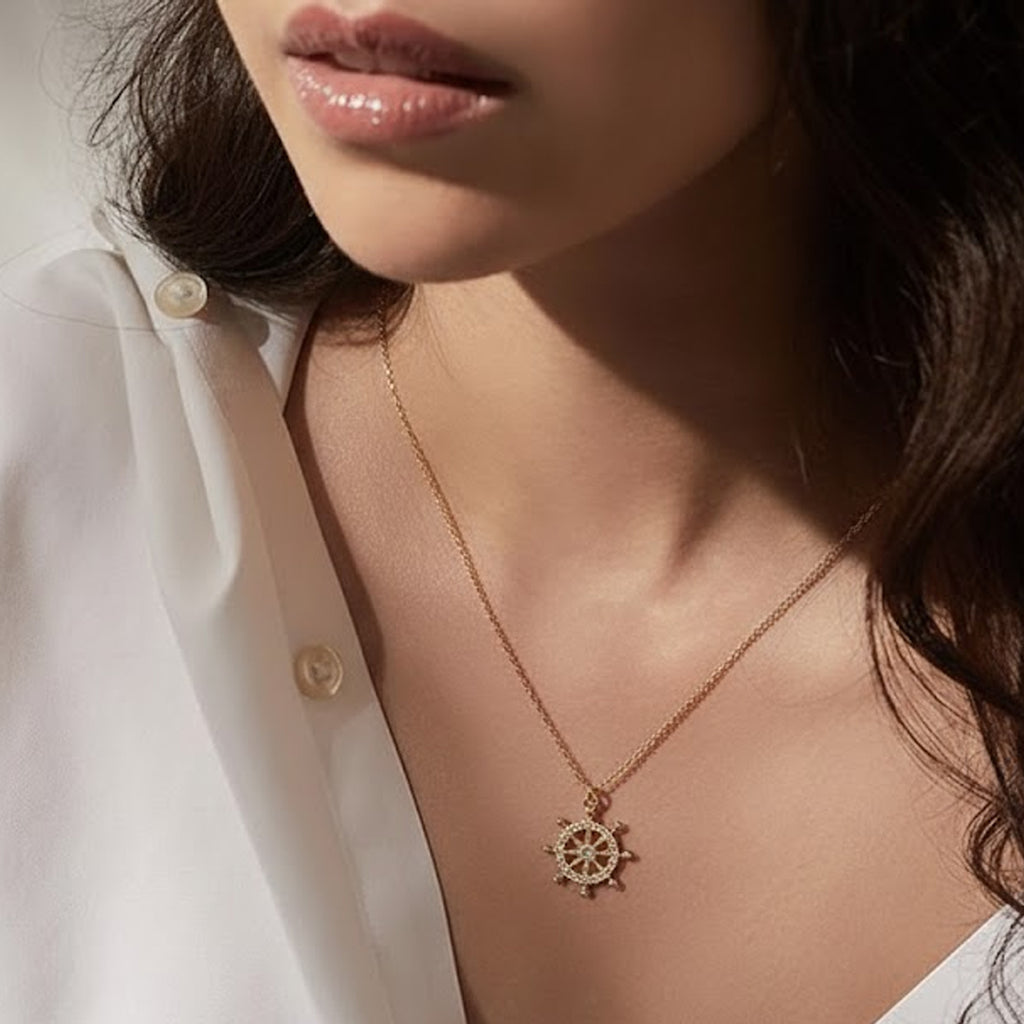 Ocean Soul Compass Necklace