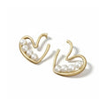 Pearl Heart Earrings