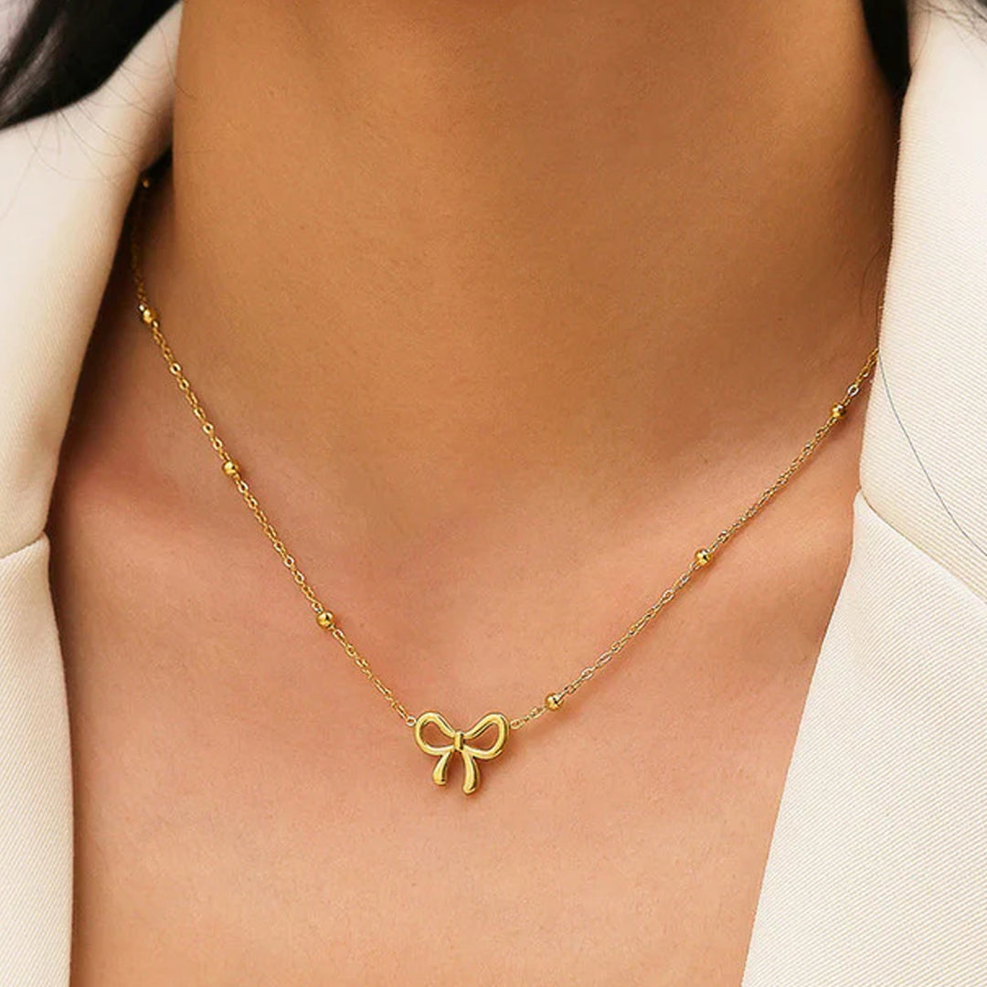 Bow Knot Pendant Necklace