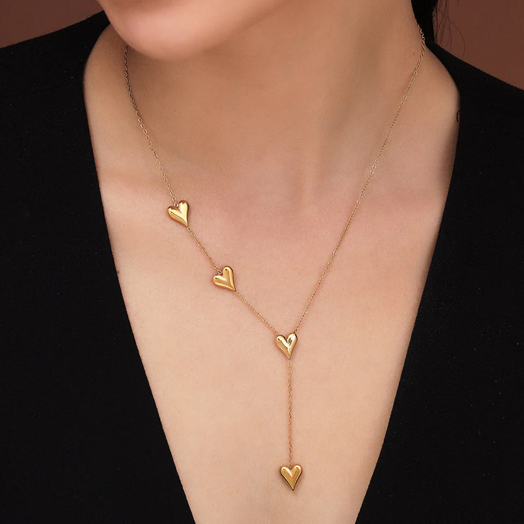 SoulGlow Heart Drop  Necklace