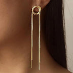 Long Chain Dangle Earrings