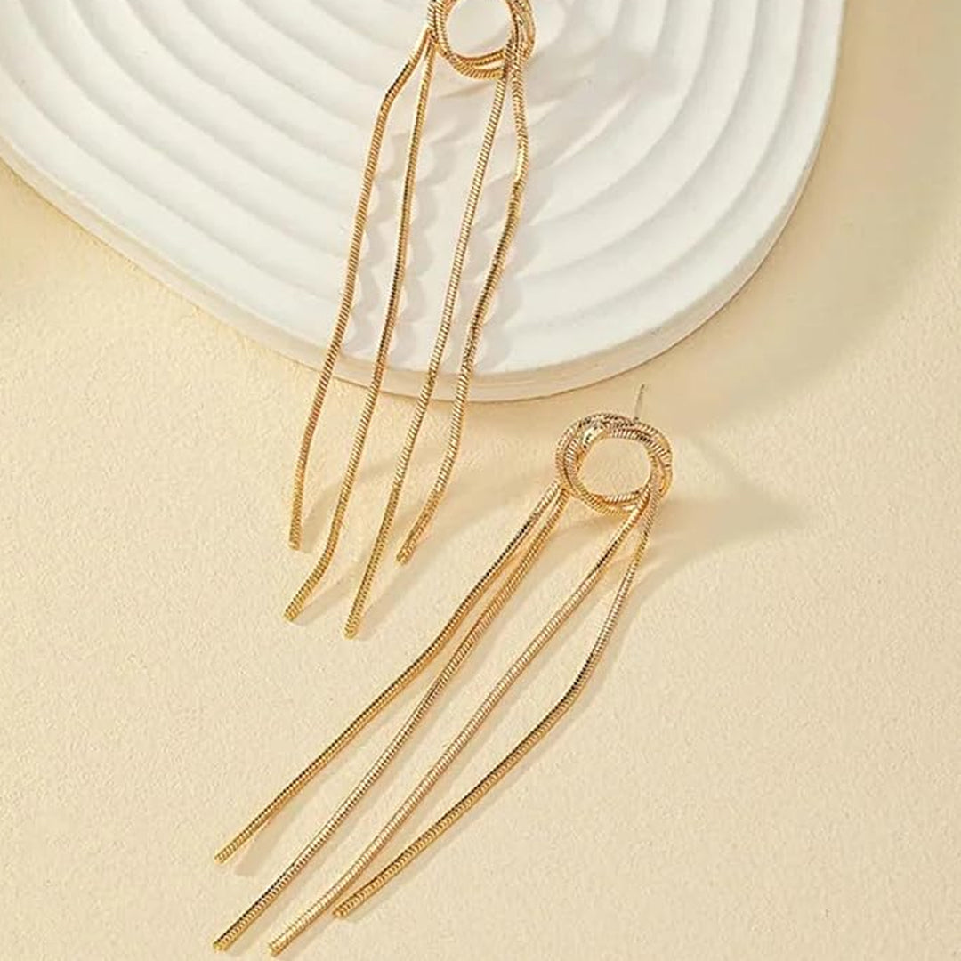Long Chain Dangle Earrings