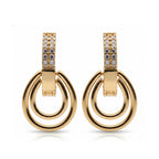 Modern Halo Earrings