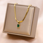 SoulSpark Emerald Grace Necklace