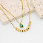 Emerald Vine Layered Necklace