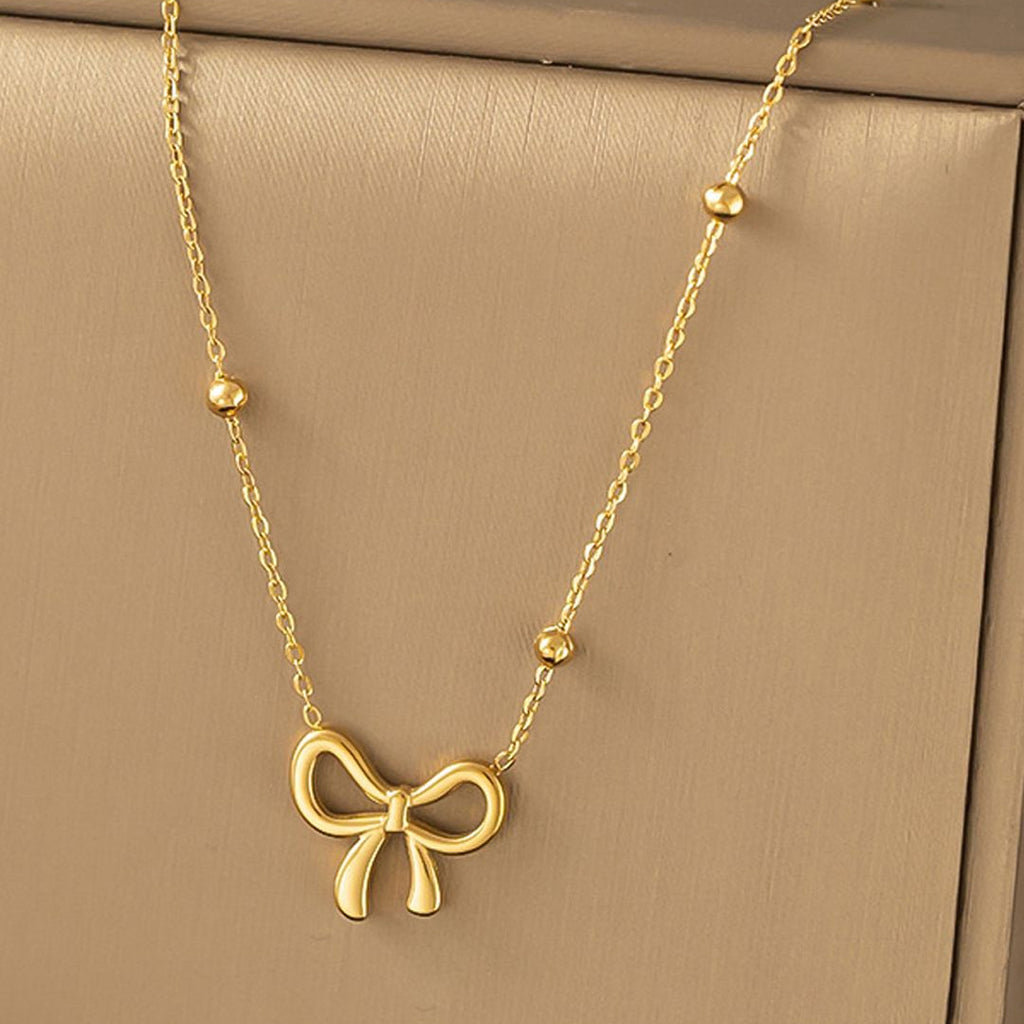 Bow Knot Pendant Necklace