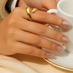 Curve Gold Open Ring