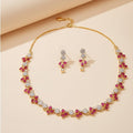 Rosé Royale American Diamond Jewellery Set