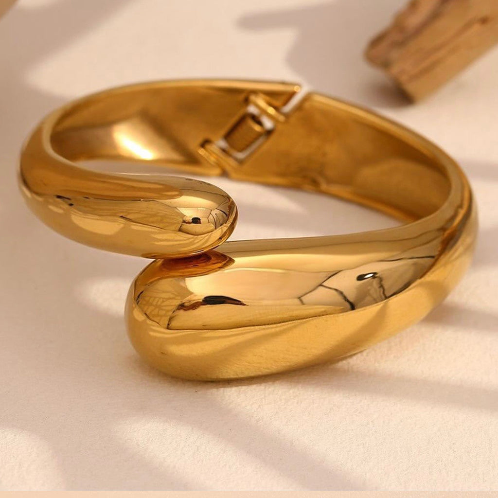 Chunky Gold Cuff Bracelet