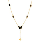 Midnight Butterfly  Y-Necklace