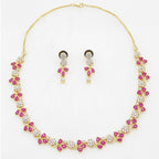 Rosé Royale American Diamond Jewellery Set