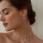 Lilac Aura Natural Gemstone Jewellery Set