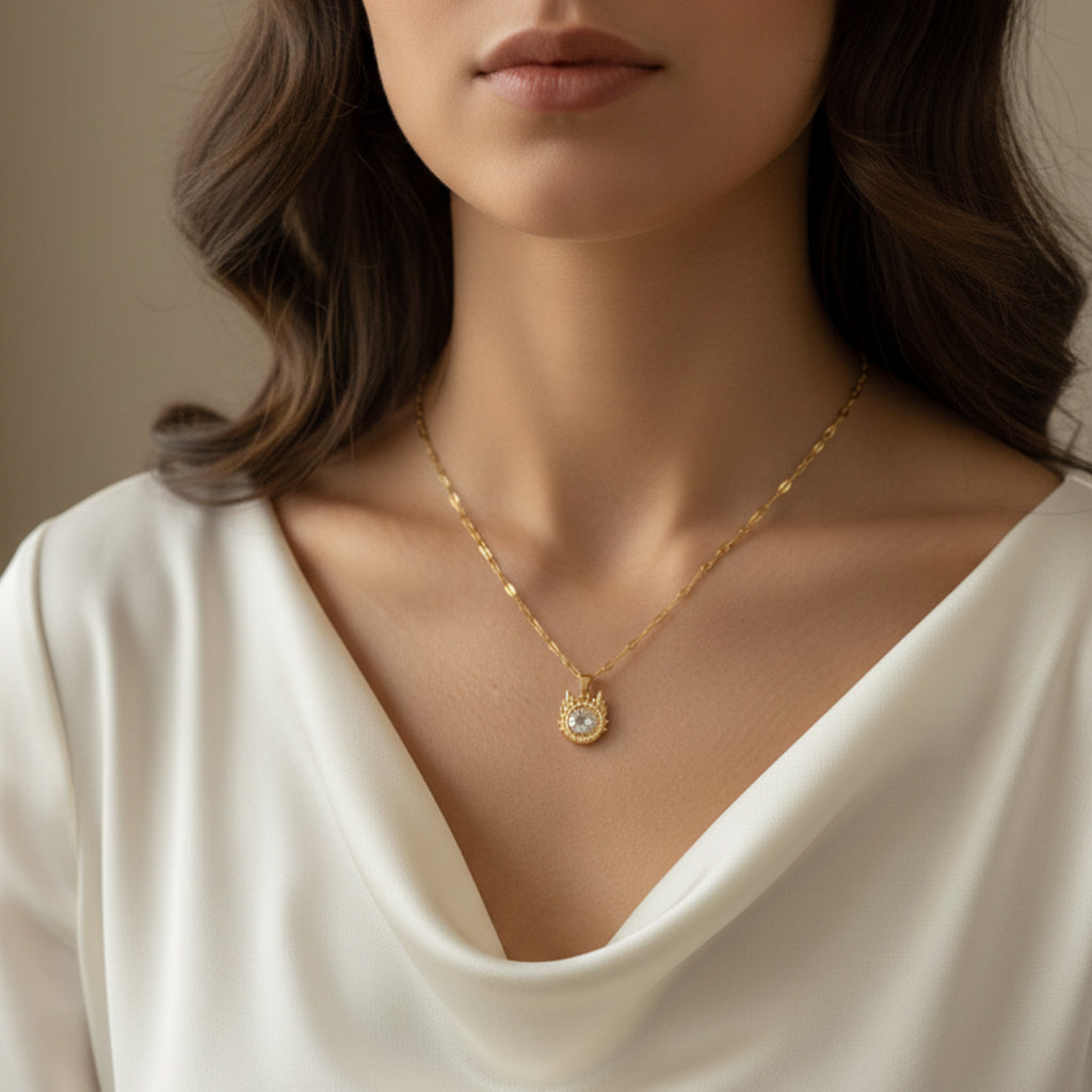 Her Rise Halo Pendant