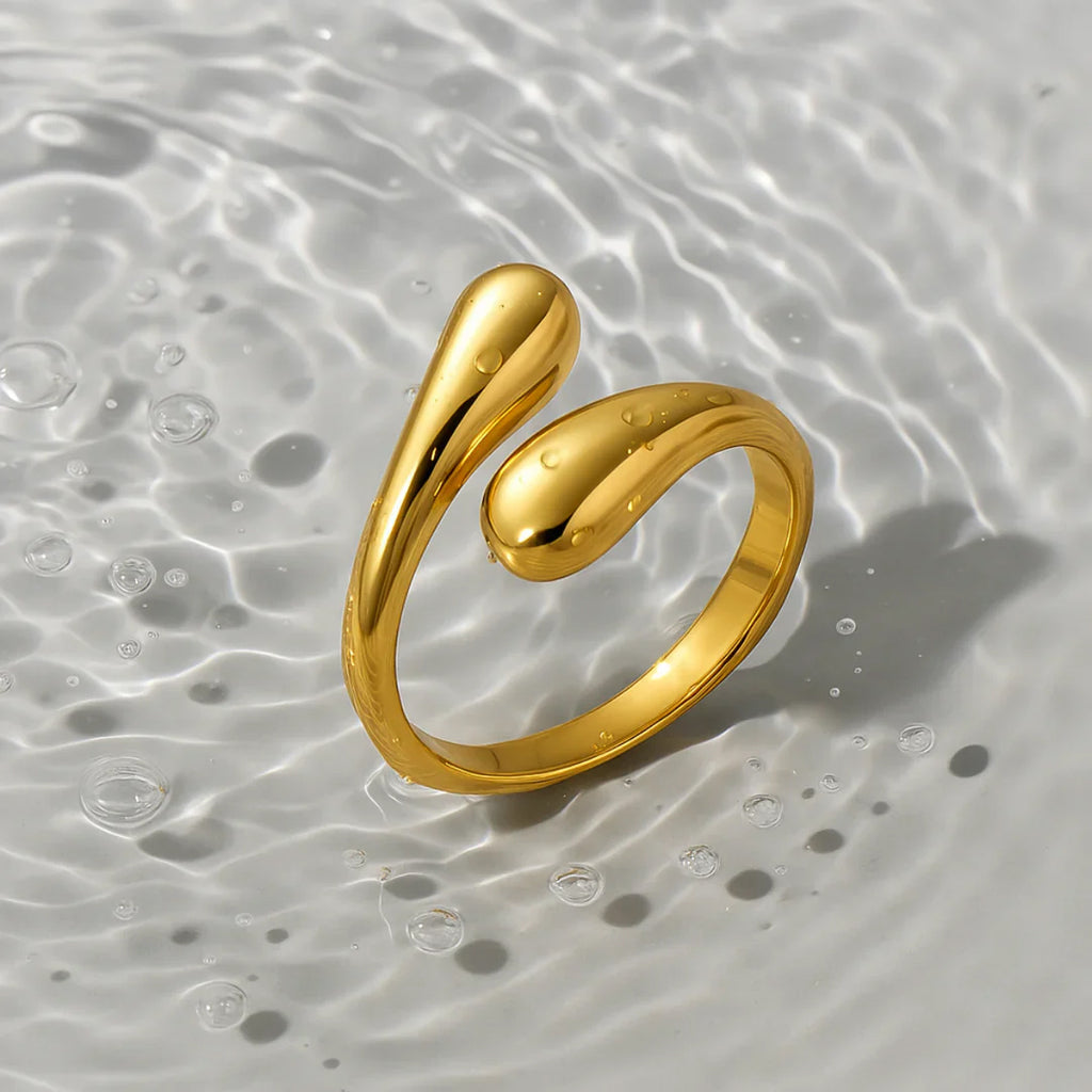 Curve Gold Open Ring
