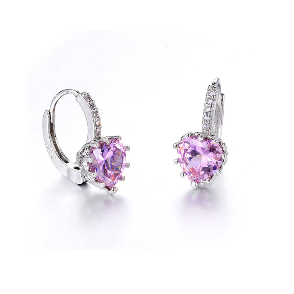 Heart Sparkle Hoops
