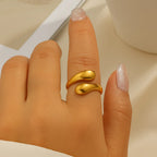 Curve Gold Open Ring