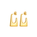 Golden Power Curve Earrings