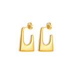 Golden Power Curve Earrings