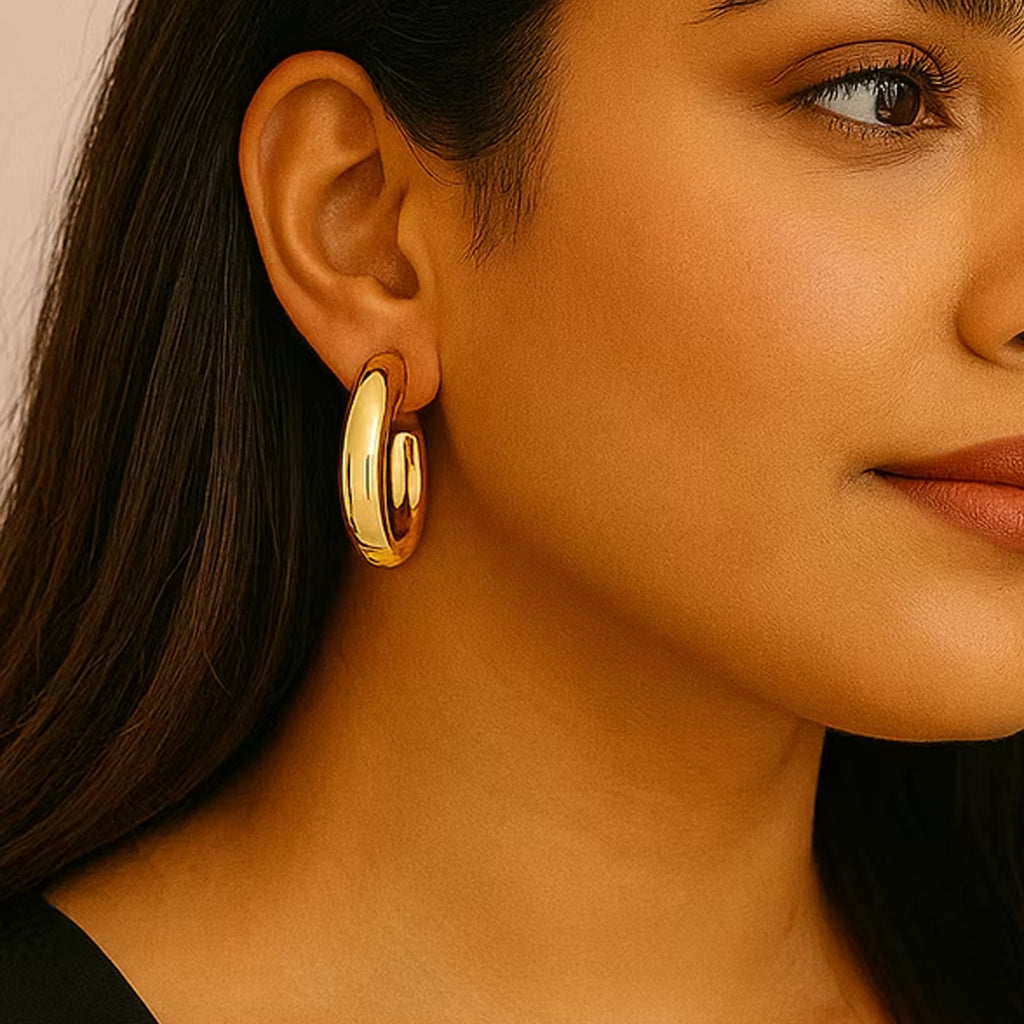 Classic Gold Hoops