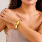 Chunky Gold Cuff Bracelet