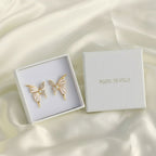 Butterfly Gold Stud Earring
