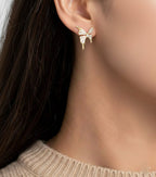 Butterfly Gold Stud Earring
